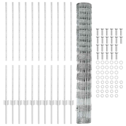 Fence with Post Silver