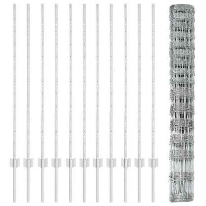 Fence with Post Silver