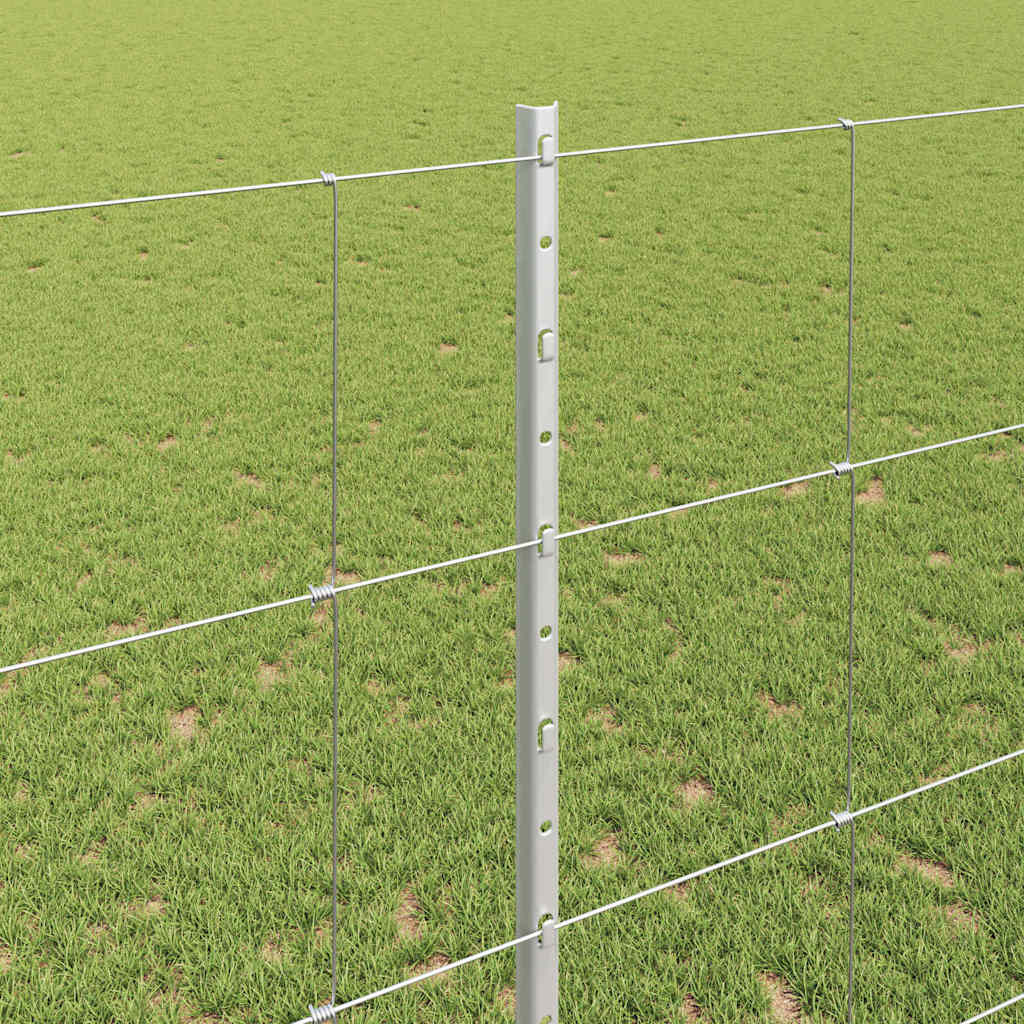 Fence with Post Silver