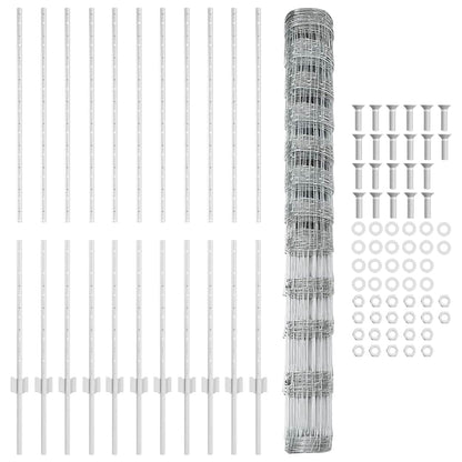 Fence with Post Silver