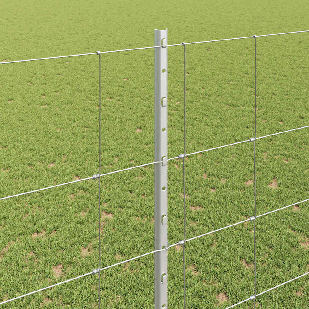 Fence with Post Silver