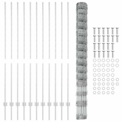 Fence with Post Silver