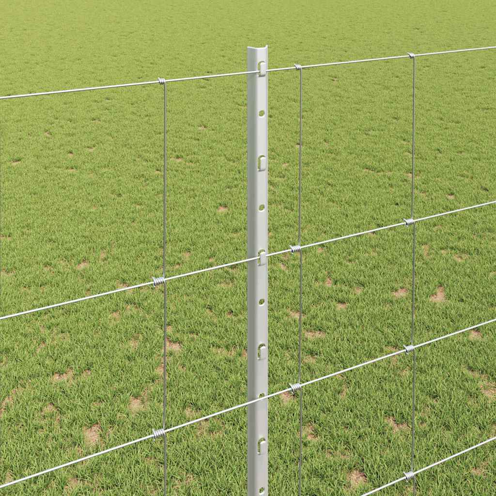 Fence with Post Silver