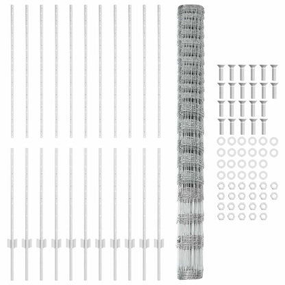 Fence with Post Silver