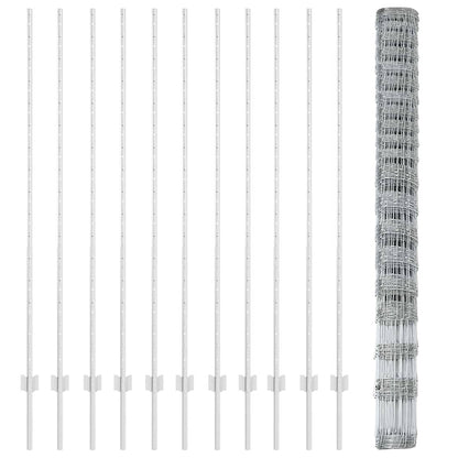 Fence with Post Silver