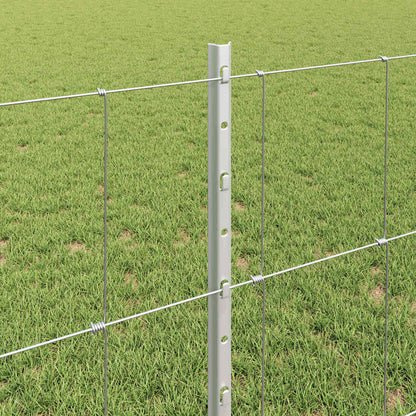 Fence with Post Silver