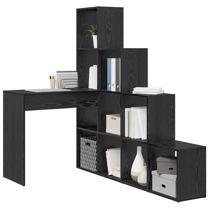 Corner Desk Black Oak 101.5 x 149.5 x 149.5 cm Engineered Wood