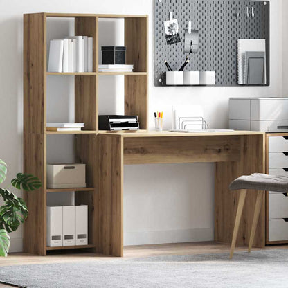 Desk Artisan Oak Engineered Wood 138.5 x 55 x 143 cm