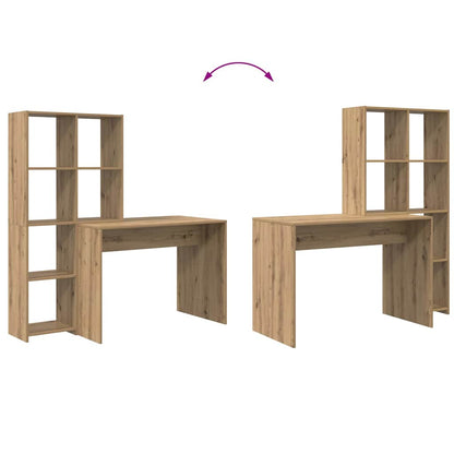 Desk Artisan Oak Engineered Wood 138.5 x 55 x 143 cm