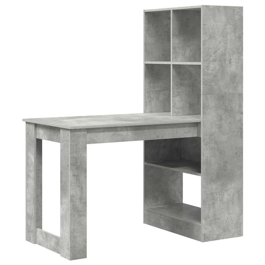 Desk Concrete Grey Engineered Wood 122 x 67 x 145 cm
