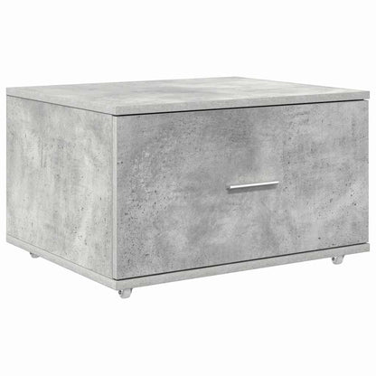 Desk Concrete Grey 131.5 x 50 x 106.5 cm Engineered Wood