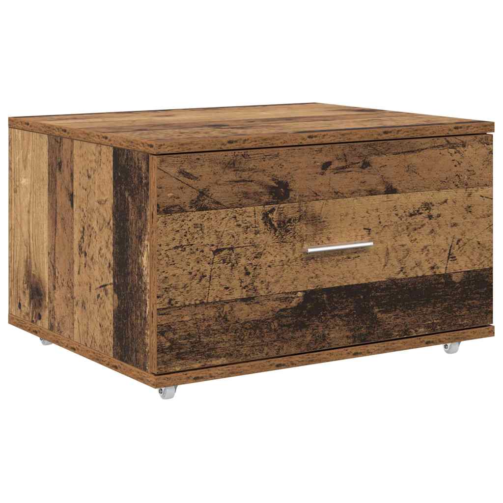 Desk with Drawer Old Wood 131.5 x 50 x 106.5 cm Engineered Wood