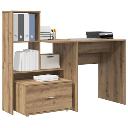 Desk Artisan Oak Engineered Wood 131.5 x 50 x 106.5 cm