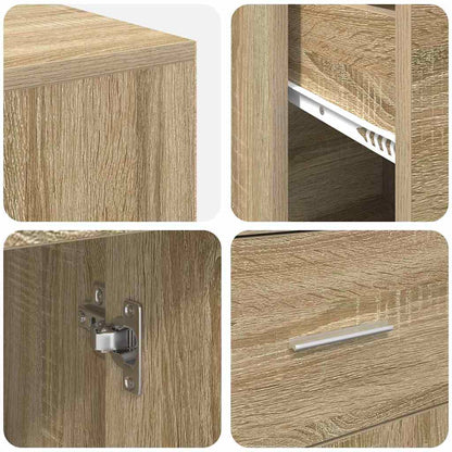 Corner Desk with Drawer Sonoma Oak 102 x 88 x 75 cm