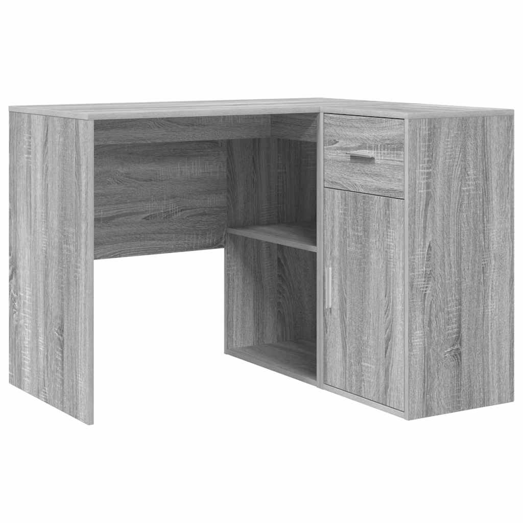 Corner Desk with Drawer Grey Sonoma 102 x 88 x 75 cm