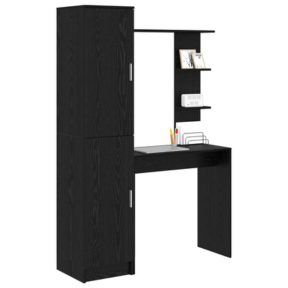 Desk 2 pcs Black Oak