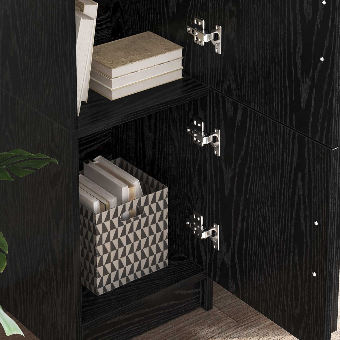 Desk 2 pcs Black Oak