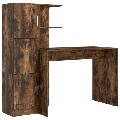 Desk 2 pcs Smoked Oak