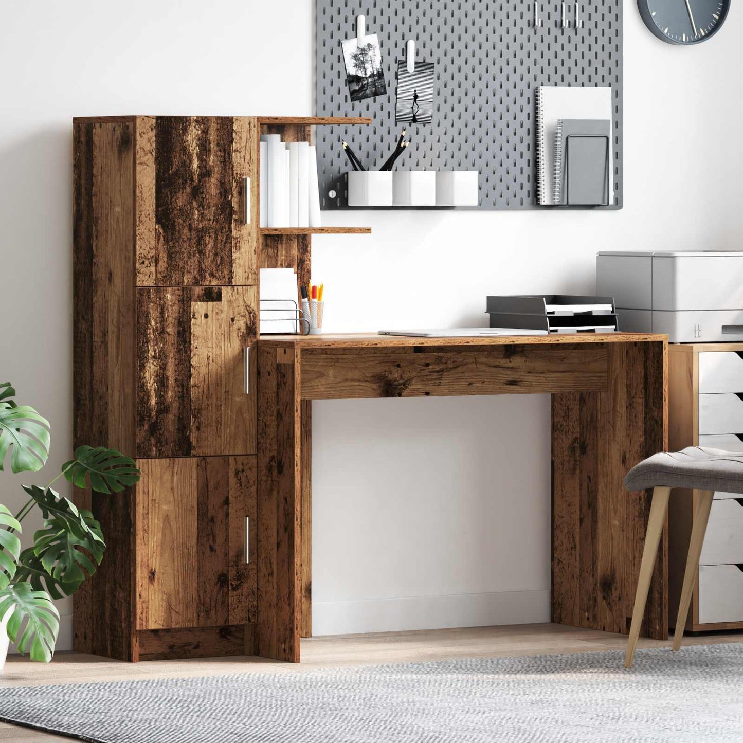 Desk 2 pcs Old Wood