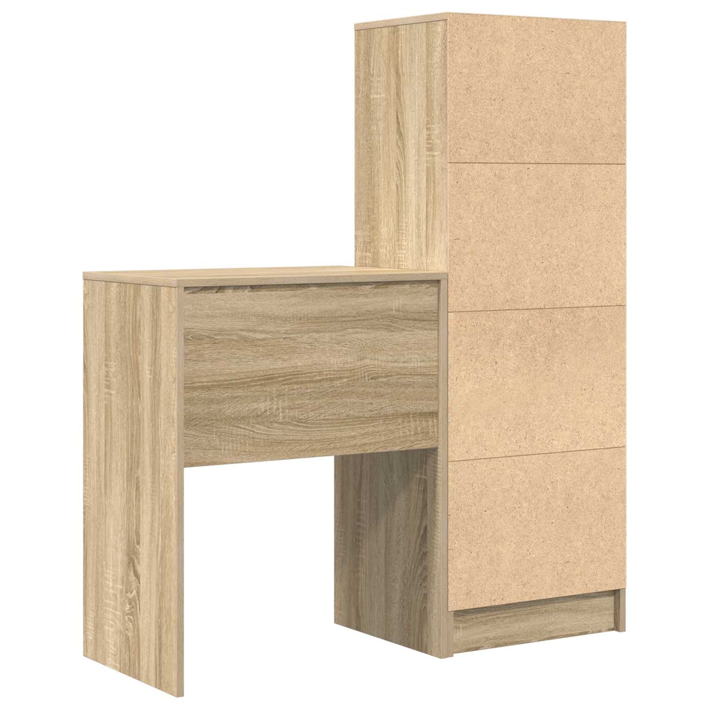 Desk with Drawer with Shelf with Storage 2 pcs Sonoma Oak