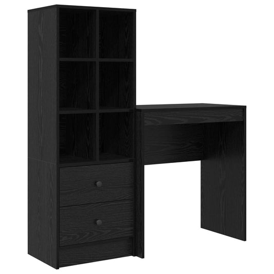 Desk Black Oak 115.5 x 40 x 127 cm 2 pcs