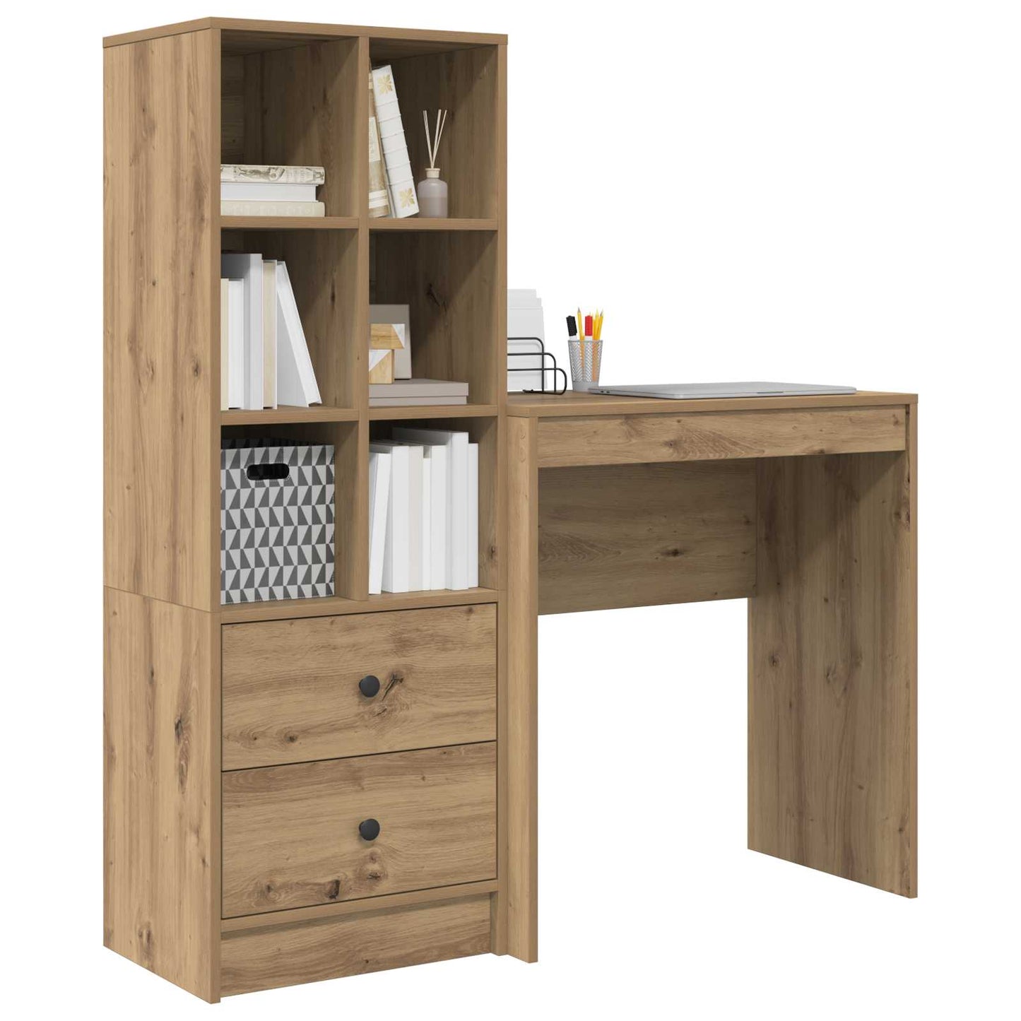 Desk Artisan Oak 115.5 x 40 x 127 cm 2 pcs