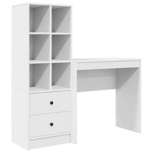 Desk White 125.5 x 40 x 127 cm 2 pcs
