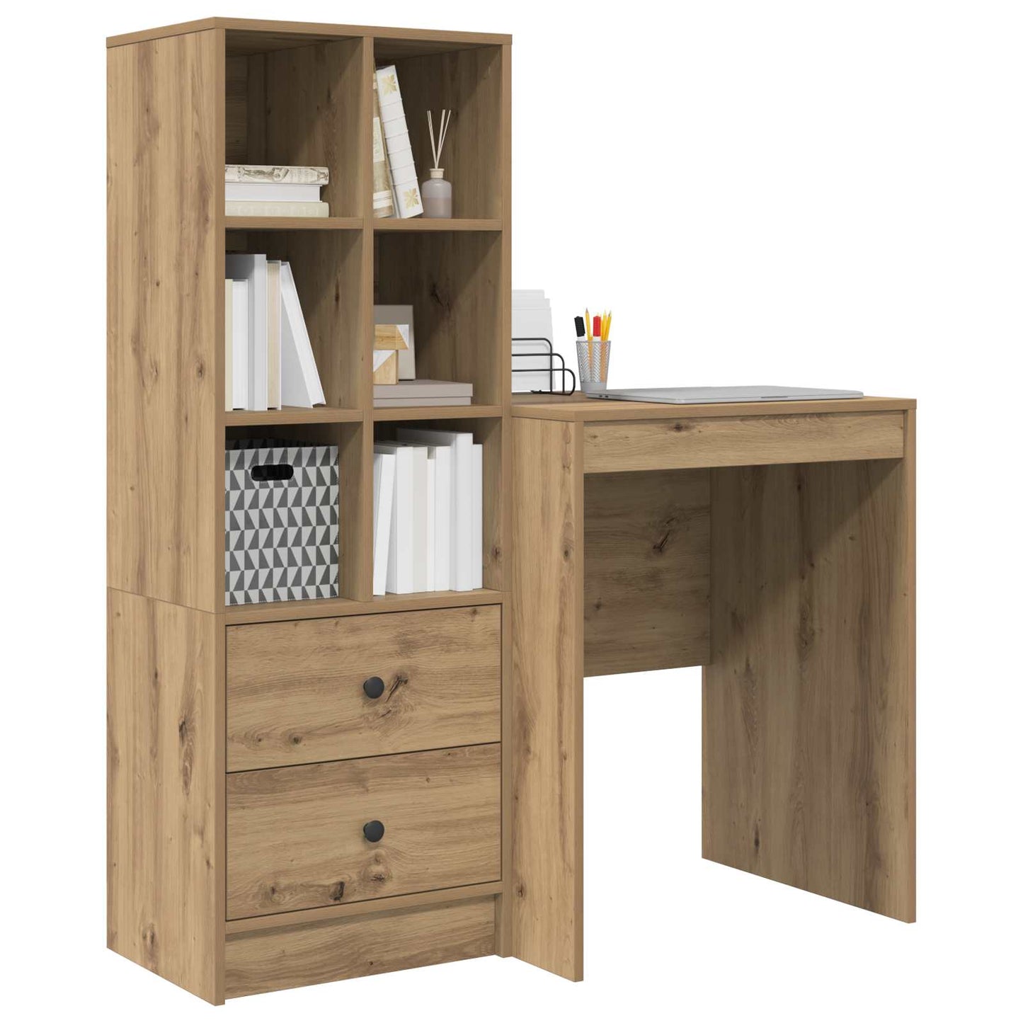 Desk Artisan Oak 105.5 x 50 x 127 cm 2 pcs