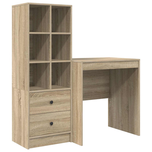 Desk Sonoma Oak 115.5 x 50 x 127 cm 2 pcs