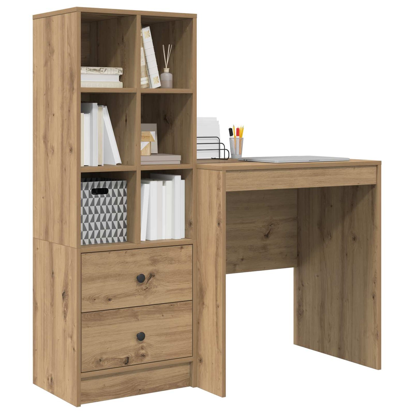 Desk Artisan Oak 115.5 x 50 x 127 cm 2 pcs