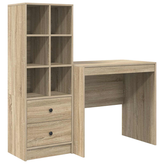 Desk Sonoma Oak 125.5 x 50 x 127 cm 2 pcs