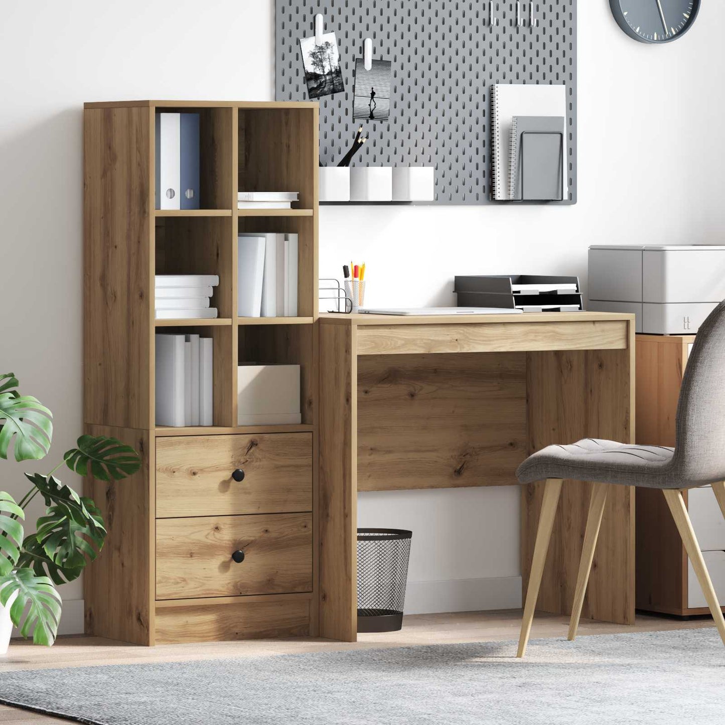 Desk Artisan Oak 125.5 x 50 x 127 cm 2 pcs