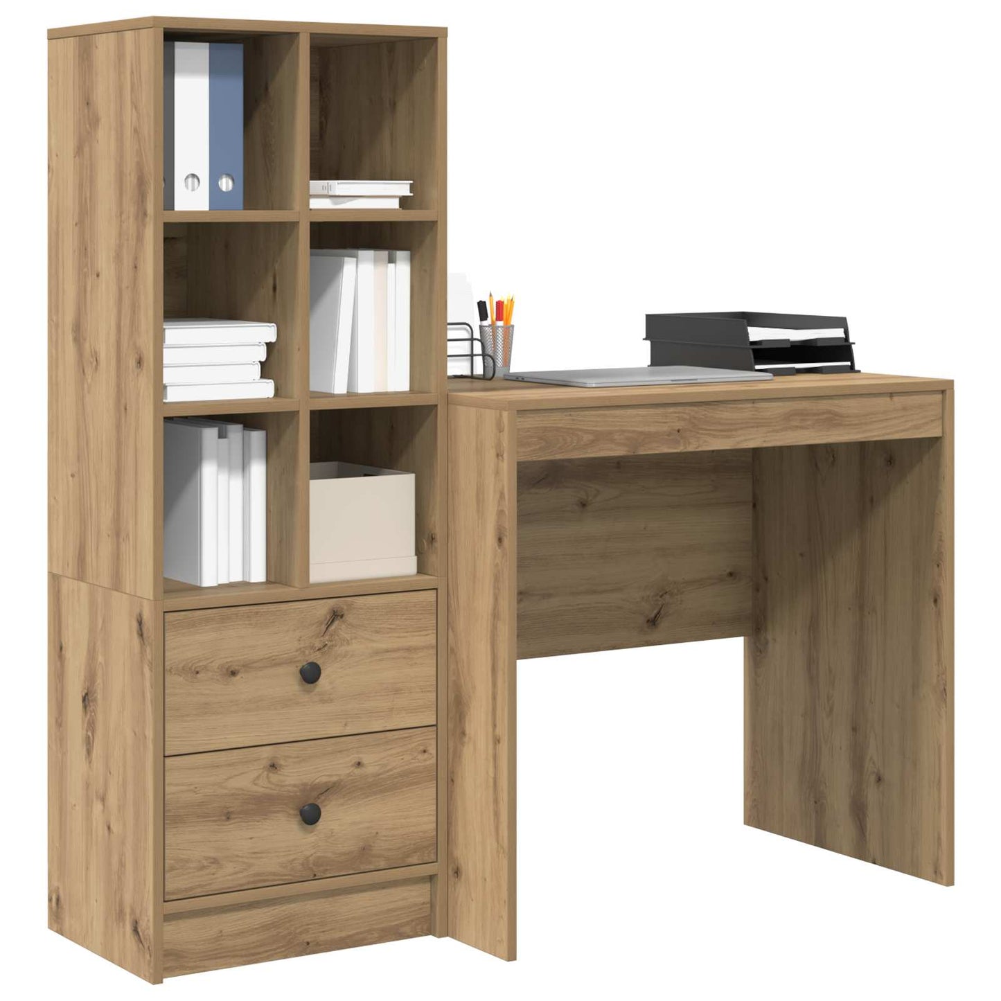 Desk Artisan Oak 125.5 x 50 x 127 cm 2 pcs