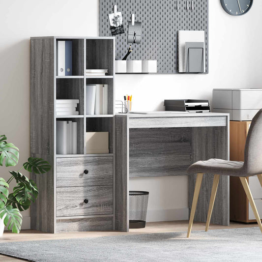 Desk Grey Sonoma 135.5 x 50 x 127 cm 2 pcs