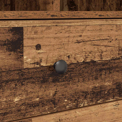 Desk with Drawer 2 pcs Old Wood