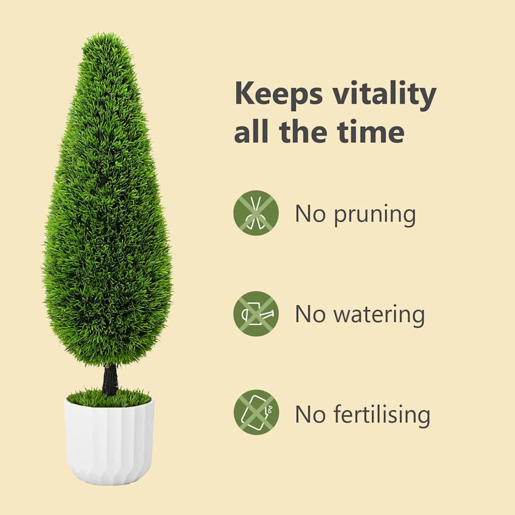 Artificial Pine Green 24 x 24 x 90 cm Plastic
