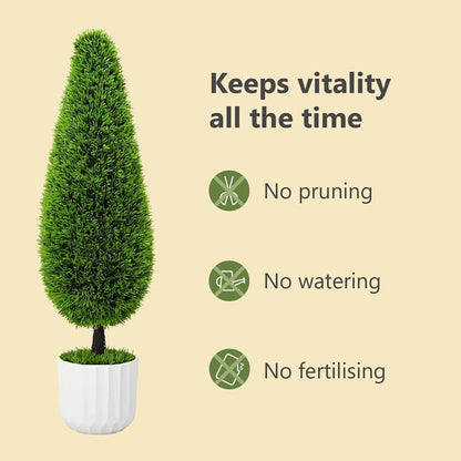 Artificial Pine Green 24 x 24 x 90 cm Plastic