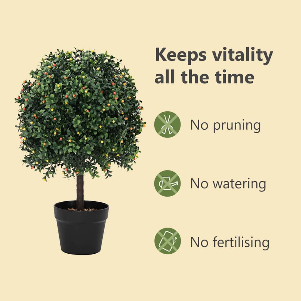 Boxwood Ball Green 35 x 35 x 50 cm Plastic