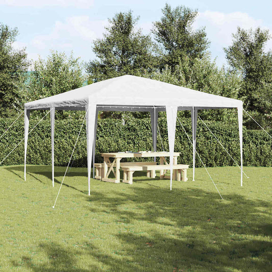 Party Tent White 400 x 400 x 266 cm Polyester and Steel