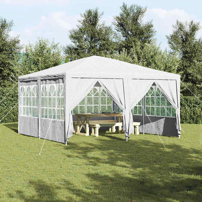 Party Tent White 400 x 400 x 266 cm Polyester and Steel