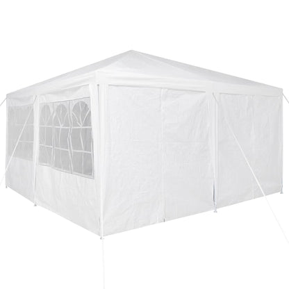 Party Tent White 400 x 400 x 266 cm Polyester and Steel