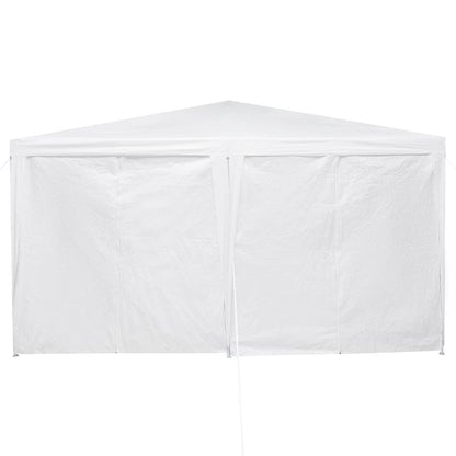 Party Tent White 400 x 400 x 266 cm Polyester and Steel