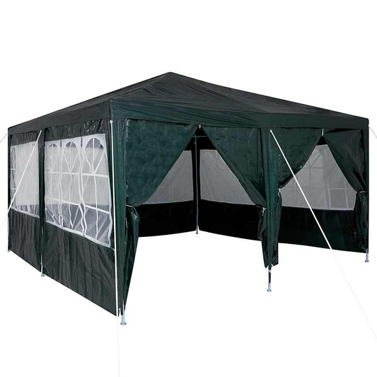 Party Tent Green and White 400 x 400 x 266 cm