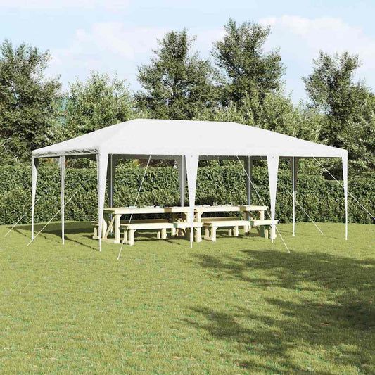 Party Tent White 600 x 400 x 266 cm Polyester and Steel