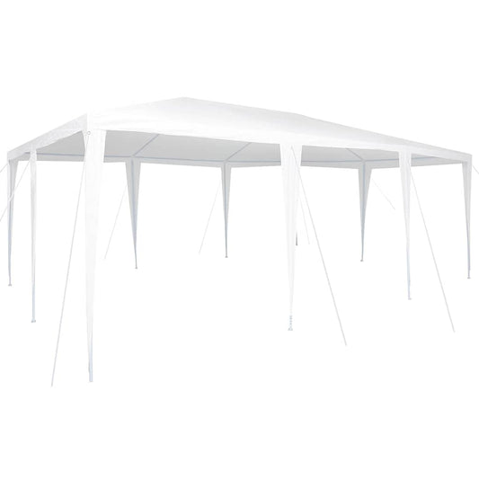 Party Tent White 600 x 400 x 266 cm Polyester and Steel