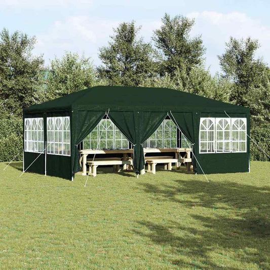 Party Tent Green and White 600 x 400 x 266 cm