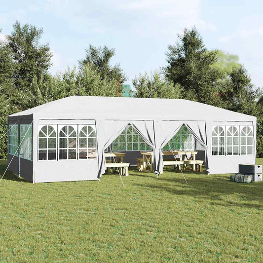 Party Tent White 800 x 400 x 266 cm Polyester and Steel