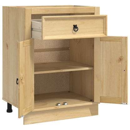 Cabinet SKI Honey Brown 60 x 46 x 81.5 cm Solid Pine Wood