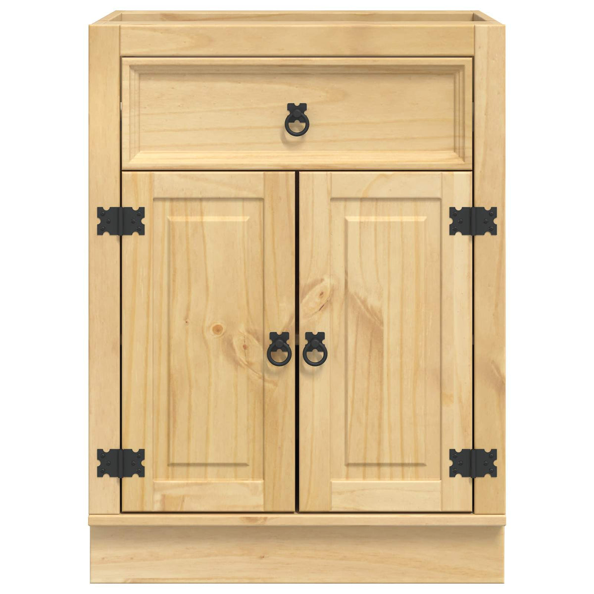 Cabinet SKI Honey Brown 60 x 46 x 81.5 cm Solid Pine Wood