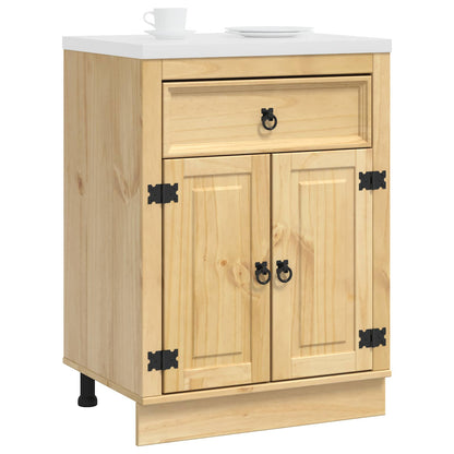 Cabinet SKI Honey Brown 60 x 46 x 81.5 cm Solid Pine Wood